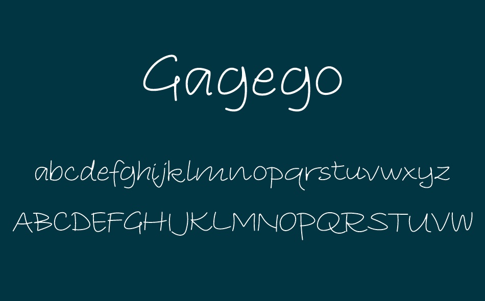 Gagego font