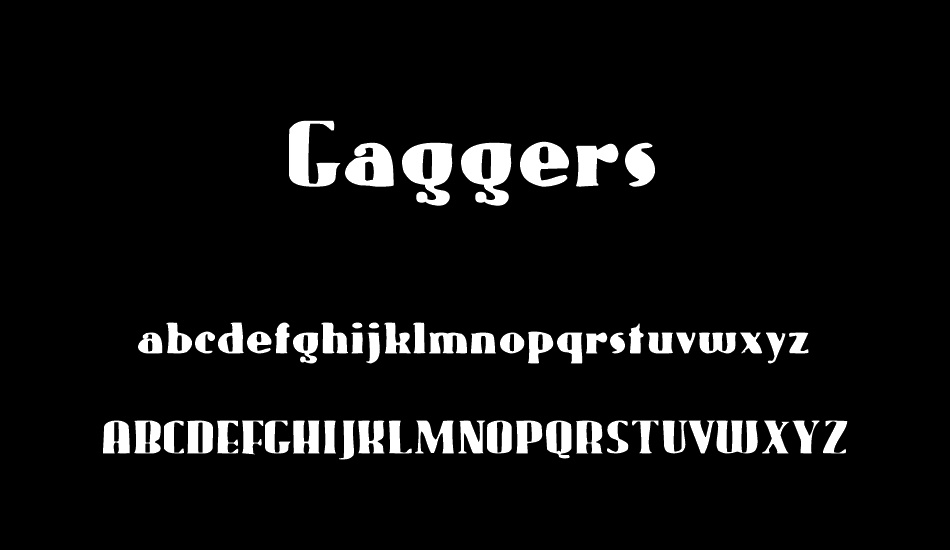 Gaggers font