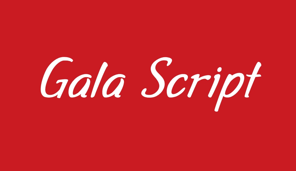 Gala Script font big