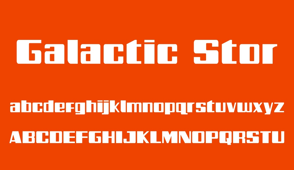 Galactic Storm font