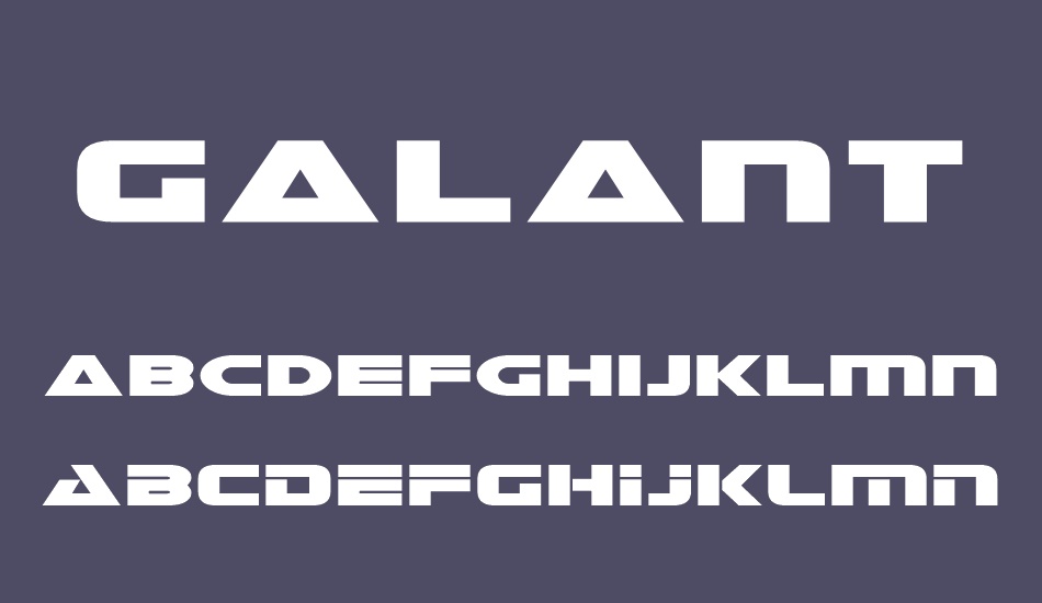 Galant font