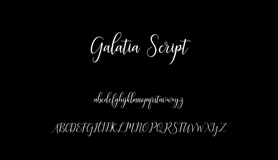 Galatia Script font