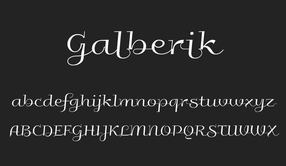 galberik font