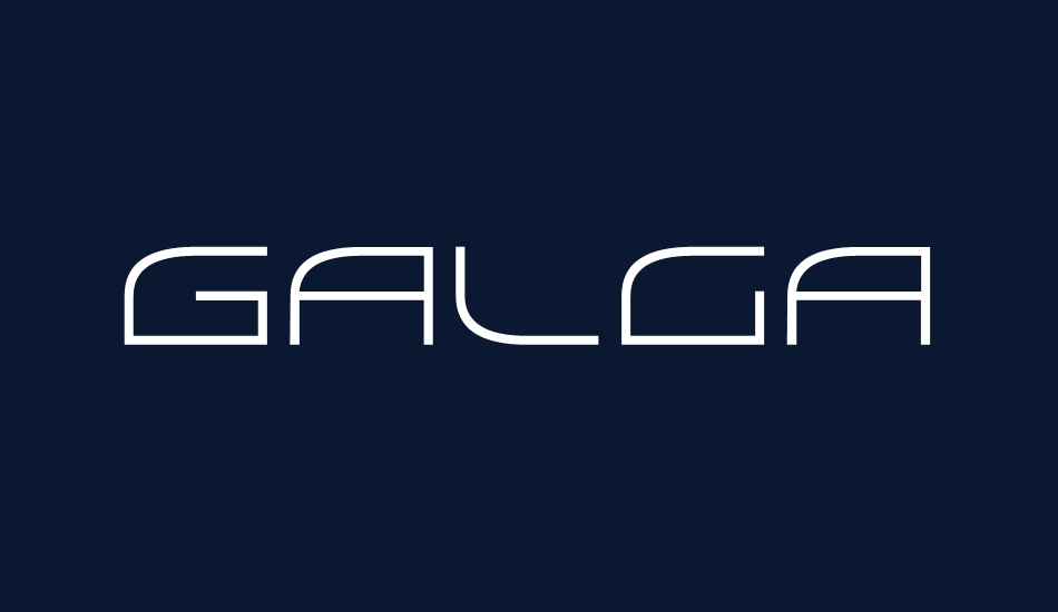 Galga font big