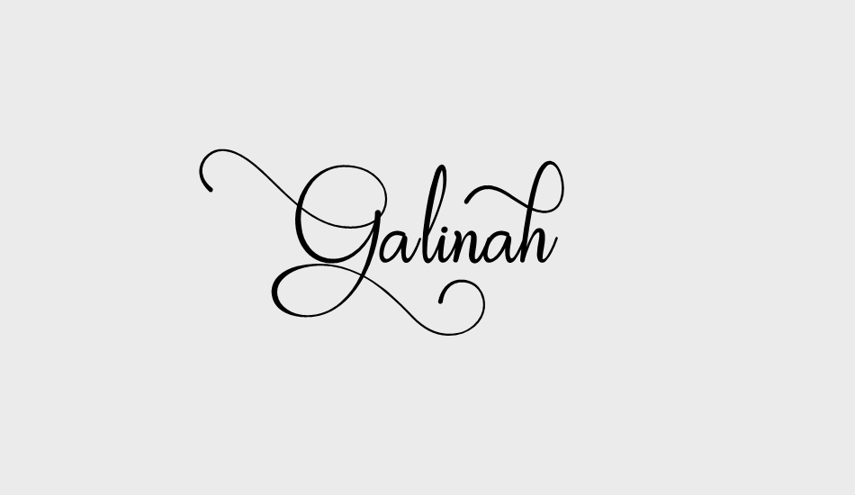 Galinah font big