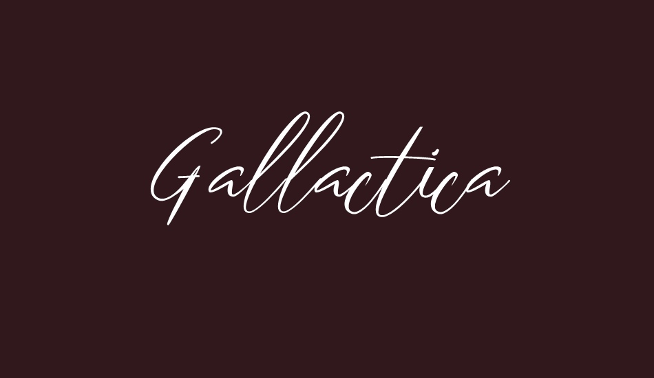 Gallactica font big