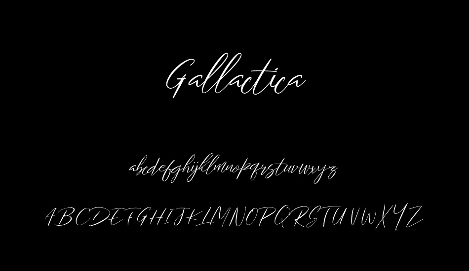 Gallactica font