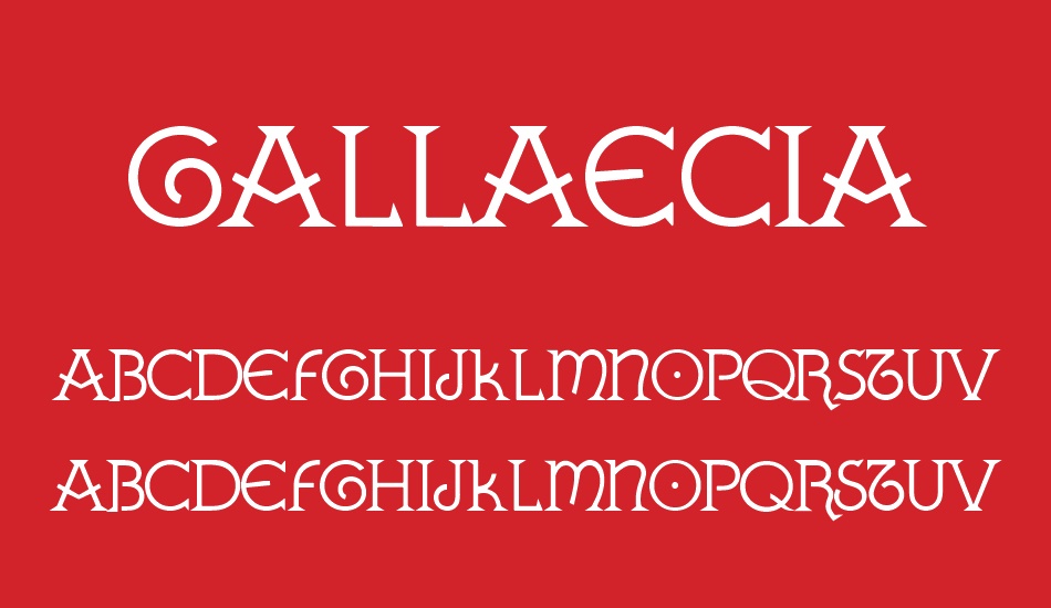 GALLAECIA font