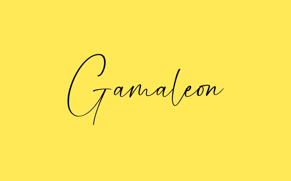 Gamaleon font big