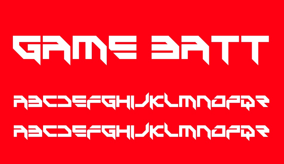 Game Battles 2 font