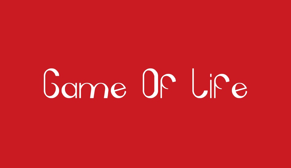 Game Of Life font big