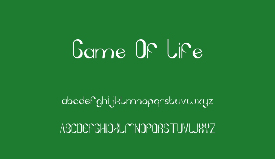 Game Of Life font