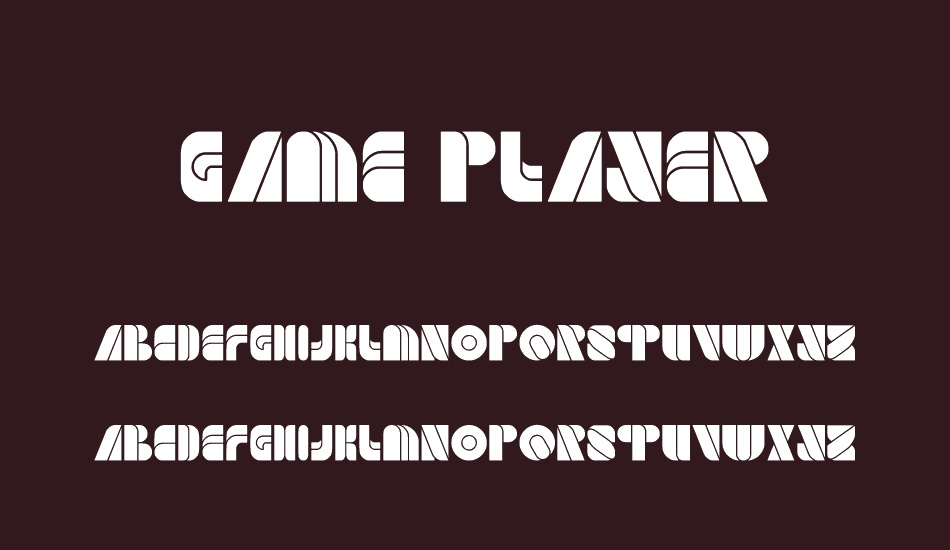 GAME PLAYER font