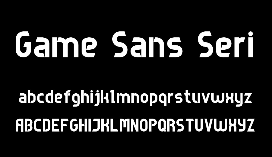 Game Sans Serif 7 font