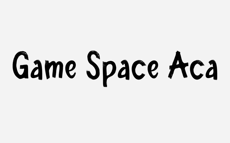 Game Space Academy font big