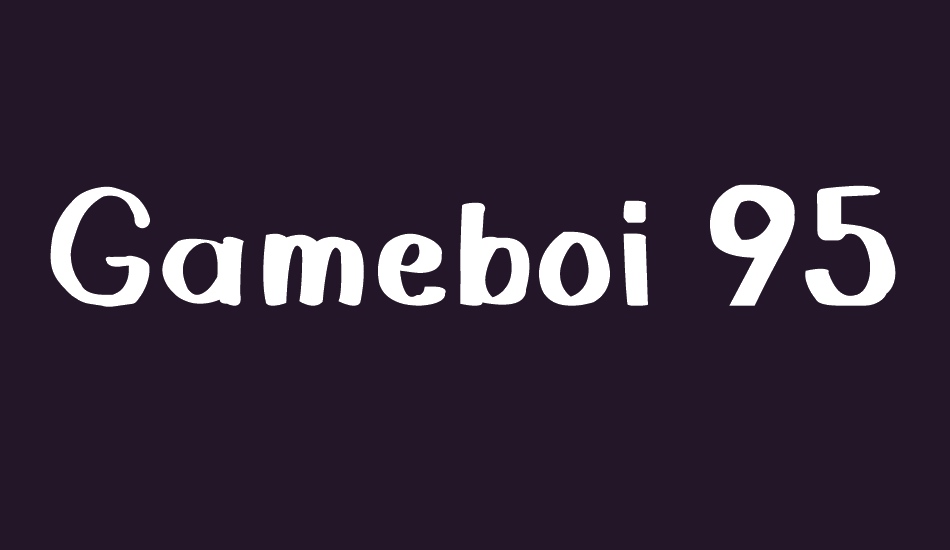 Gameboi 95 font big