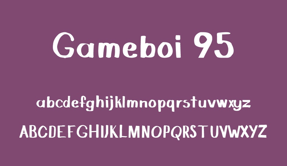 Gameboi 95 font