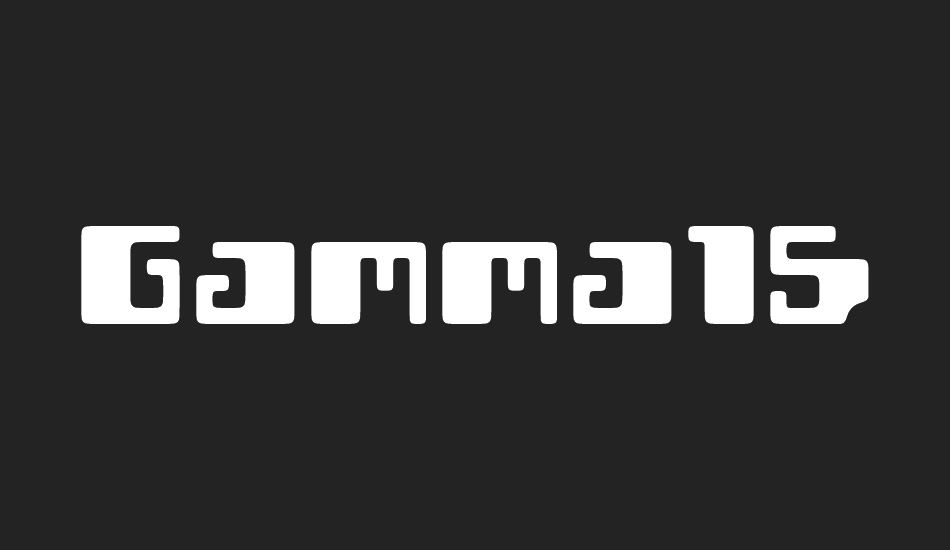 Gamma1500 font big