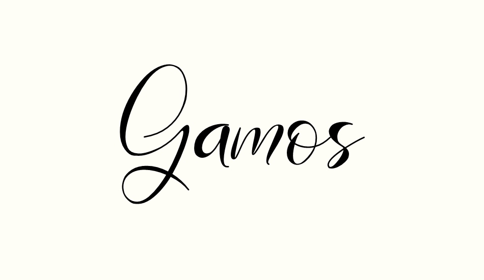 Gamos font big