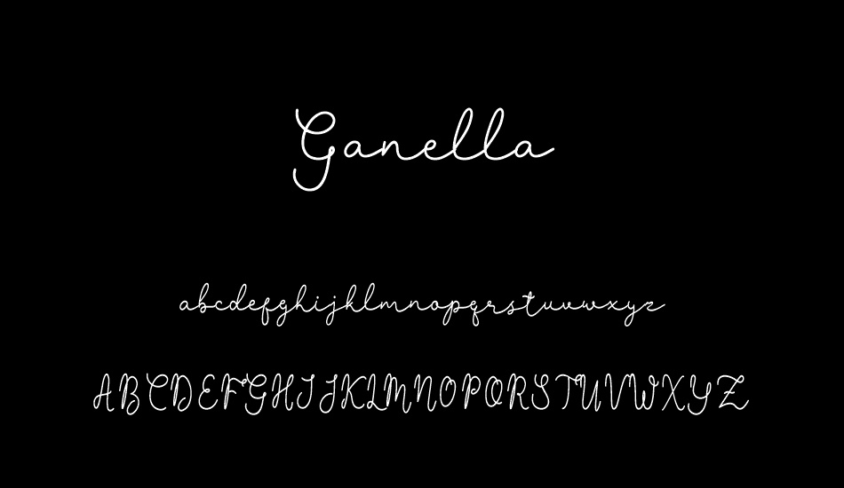 Ganella font