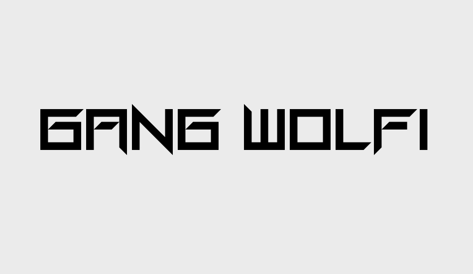 Gang Wolfik Blade font big