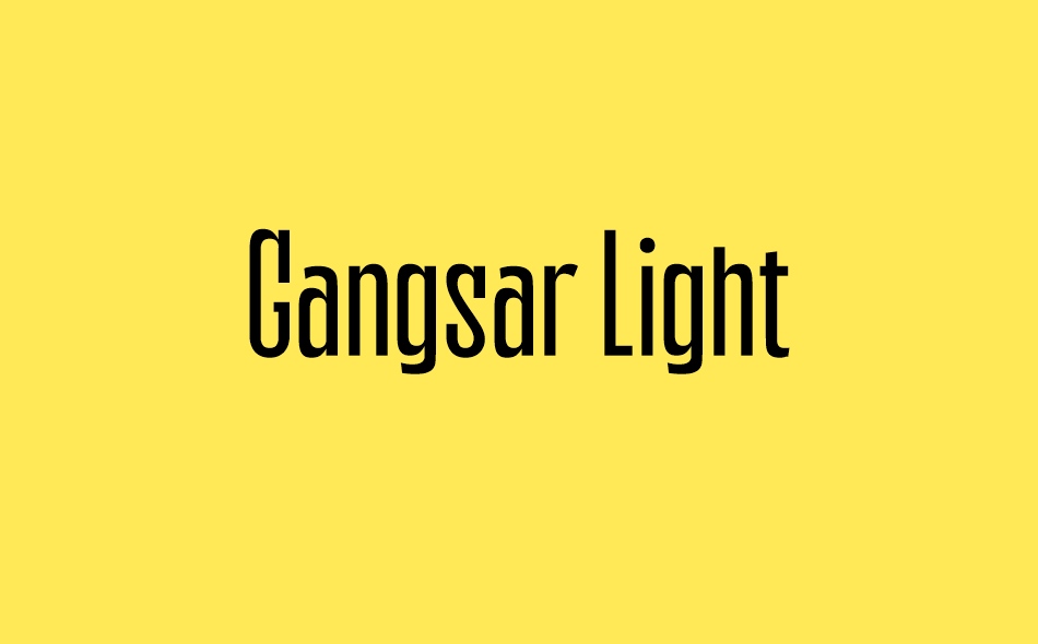 Gangsar font big