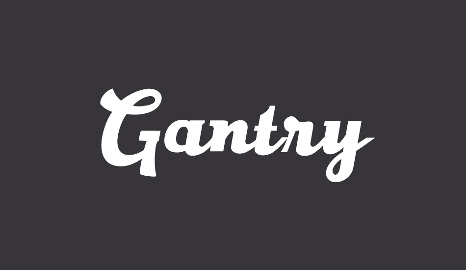 Gantry font big