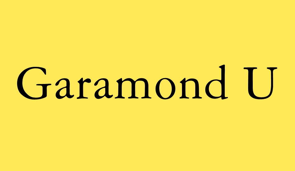 Garamond US font big