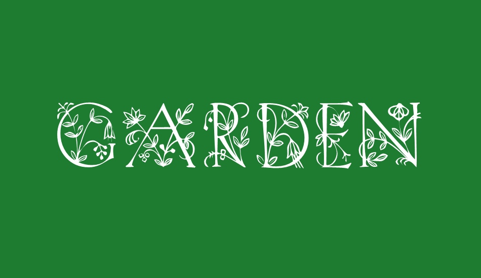 Garden font big