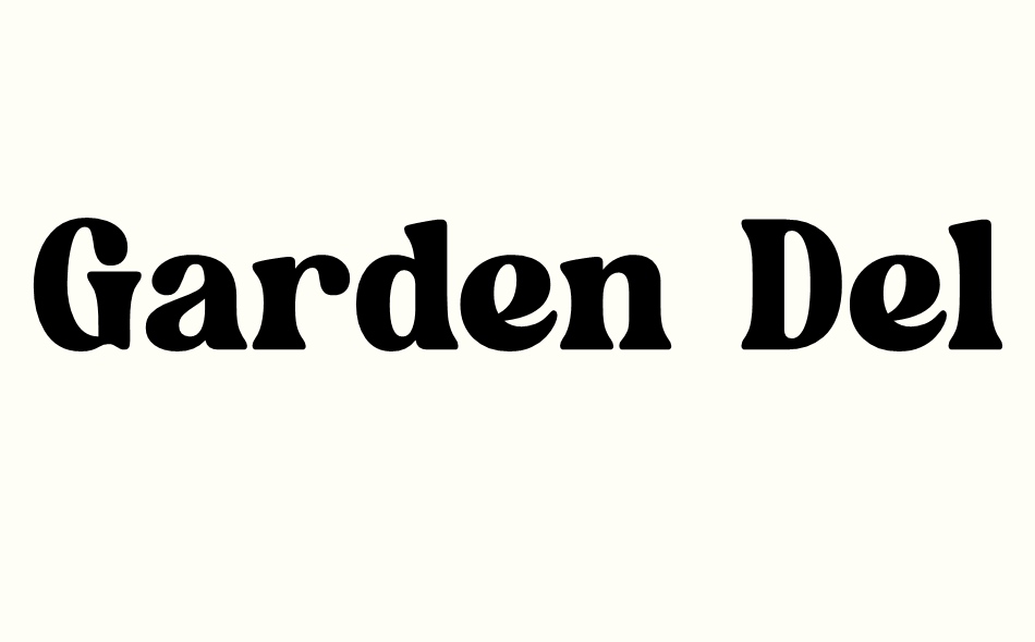 Garden Delight font big