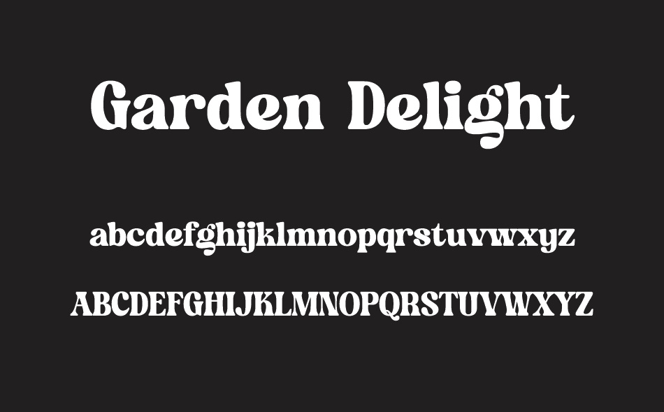 Garden Delight font