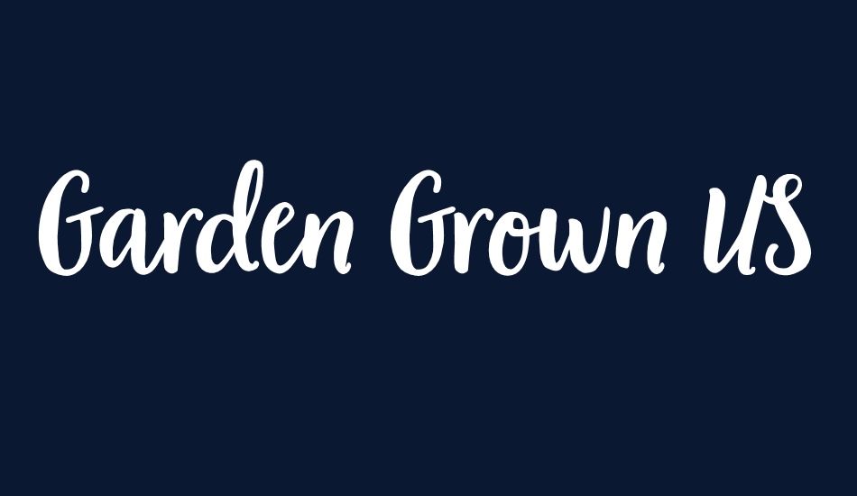 Garden Grown US D font big