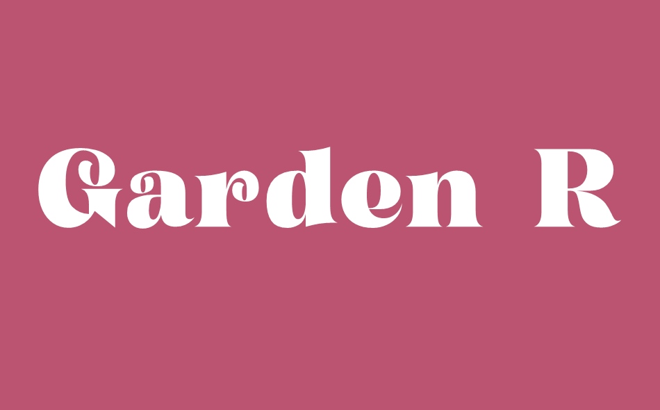 Garden Rosila font big
