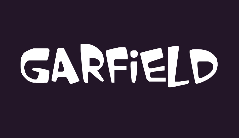 GARFIELD the CAT font big