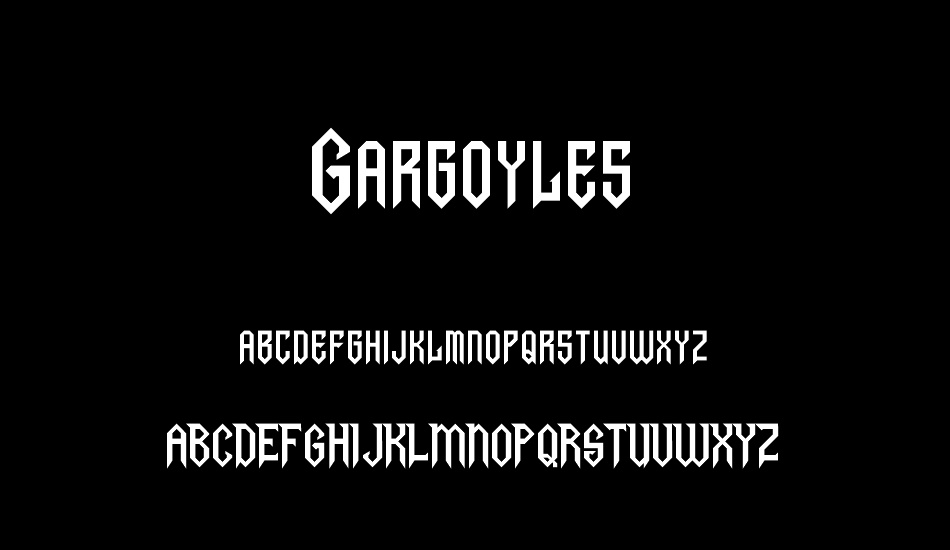 Gargoyles font