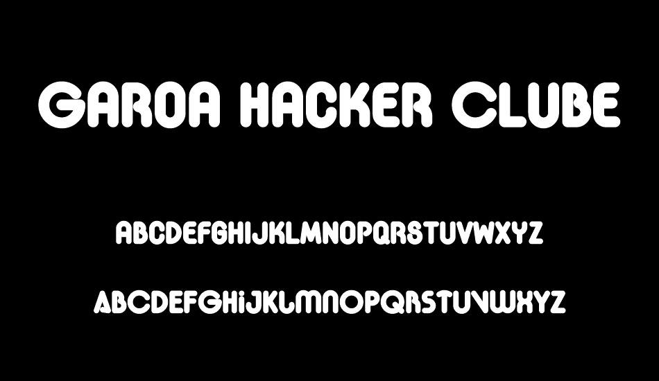 Garoa Hacker Clube font