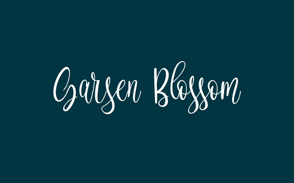 Garsen Blossom font big