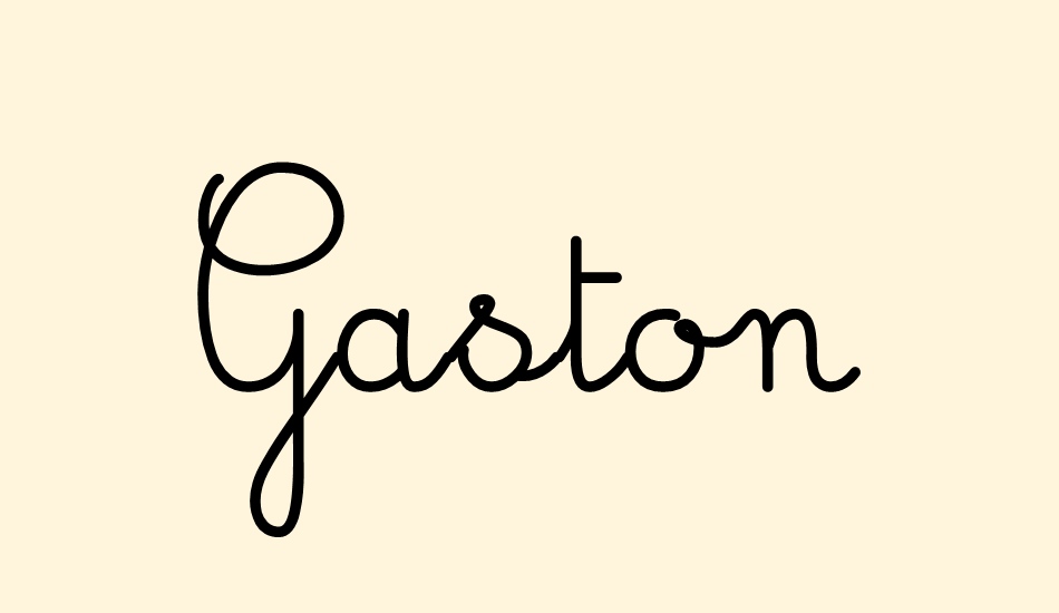 Gaston Demo font big