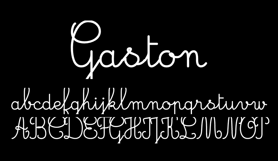 Gaston Demo font