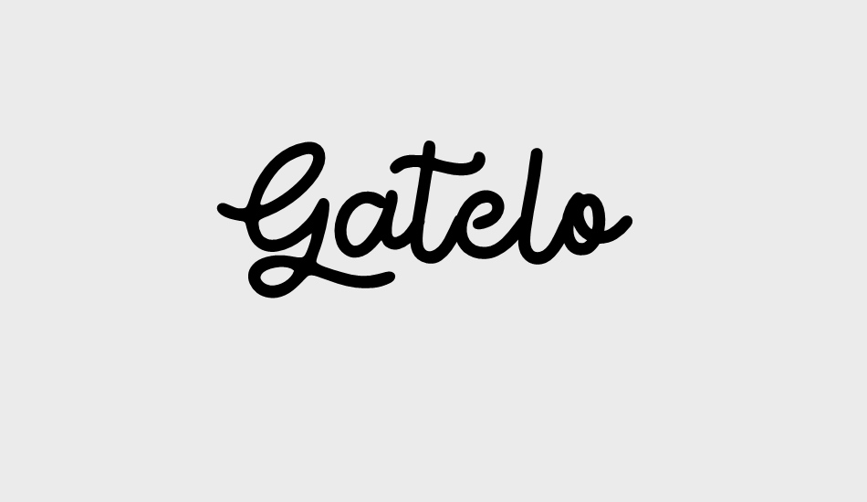 Gatelo font big