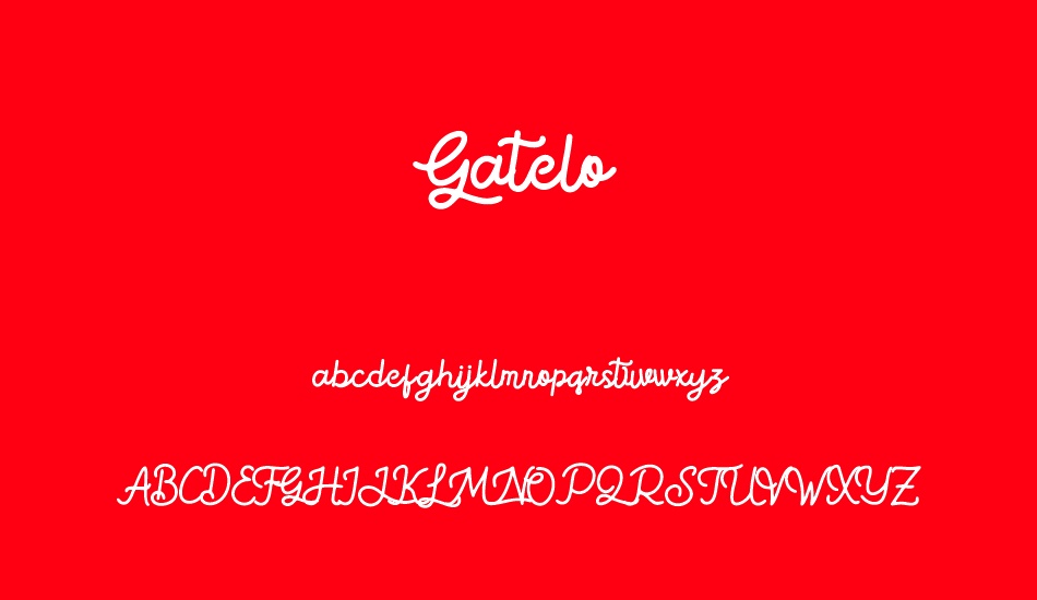 Gatelo font