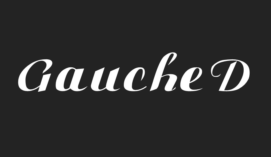 Gauche Display font big