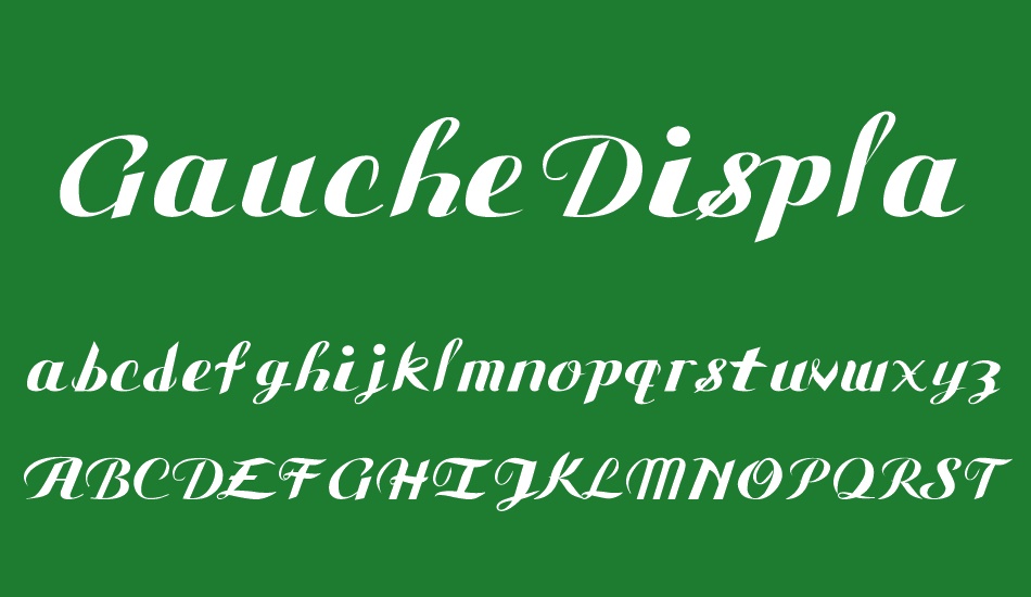 Gauche Display font