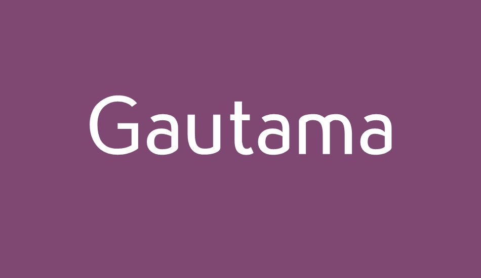 gautama font big