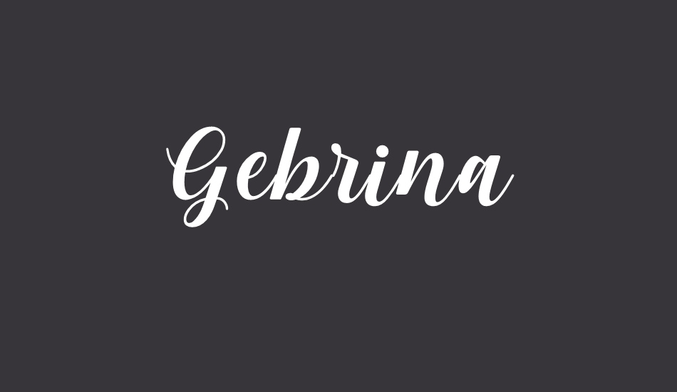 Gebrina font big