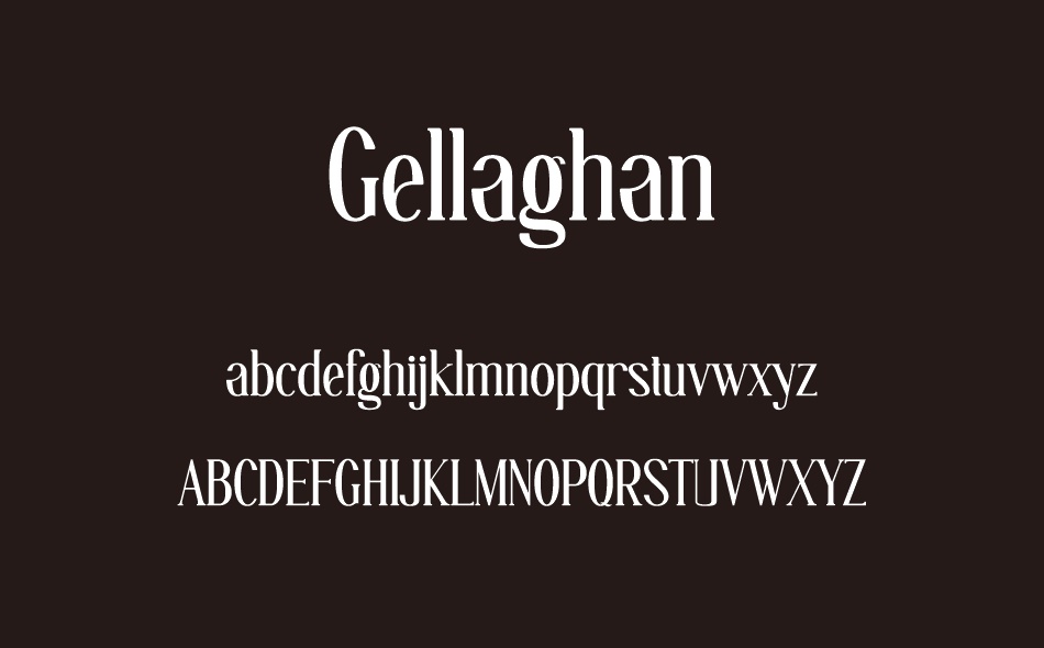 Gellaghan font