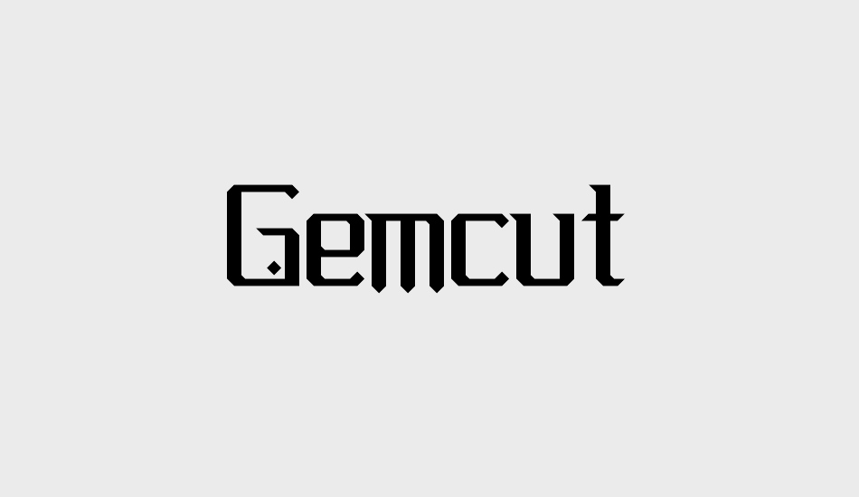 Gemcut font big