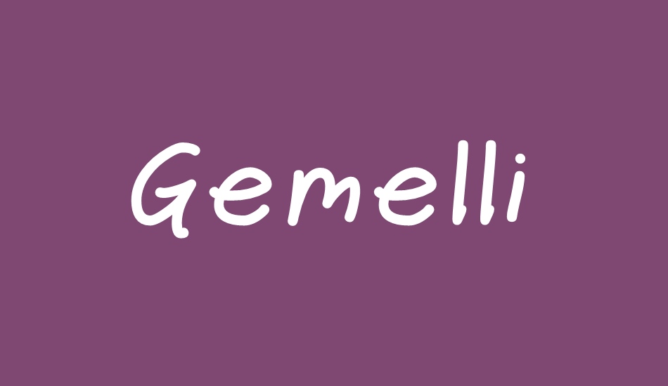 Gemelli font big