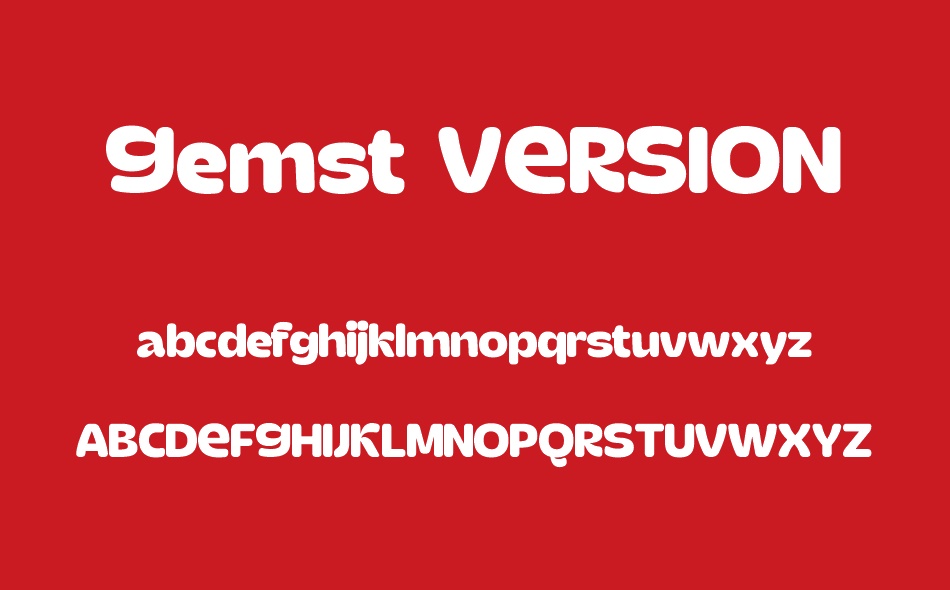 Gemst font