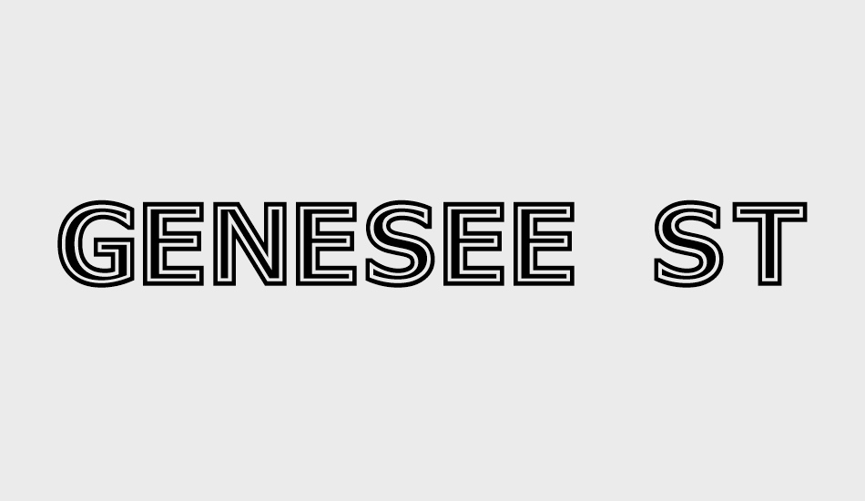 Genesee St font big